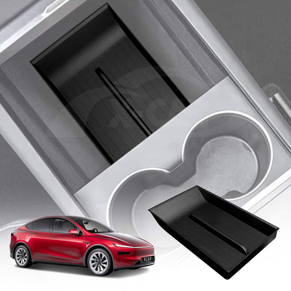 Centre Console Armrest Organizer Tray for Tesla Model Y L 6-Seat 2026-Onwards Storage Box Car Interior Accessories