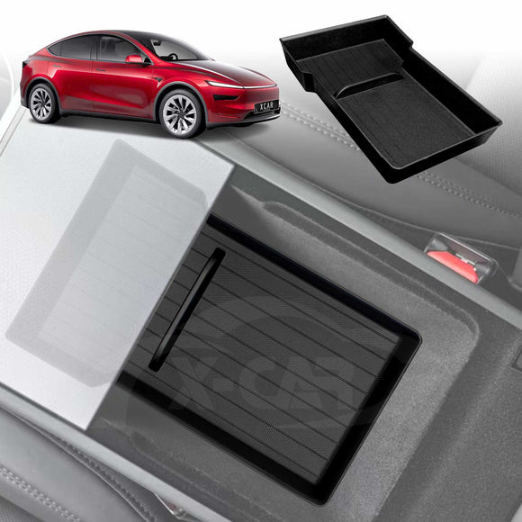 Centre Console Armrest Organizer Tray for Tesla Model Y L 6-Seat 2026-Onwards Storage Box Car Interior Accessories