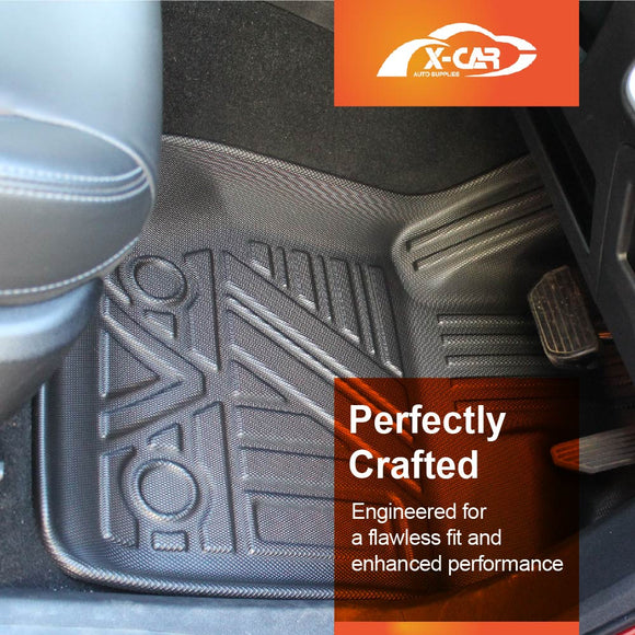 3D Front Floor Mats for GWM Cannon Single Cab 2025-Onwards Heavy Duty All Weather Car Mats Carpet Liner Set