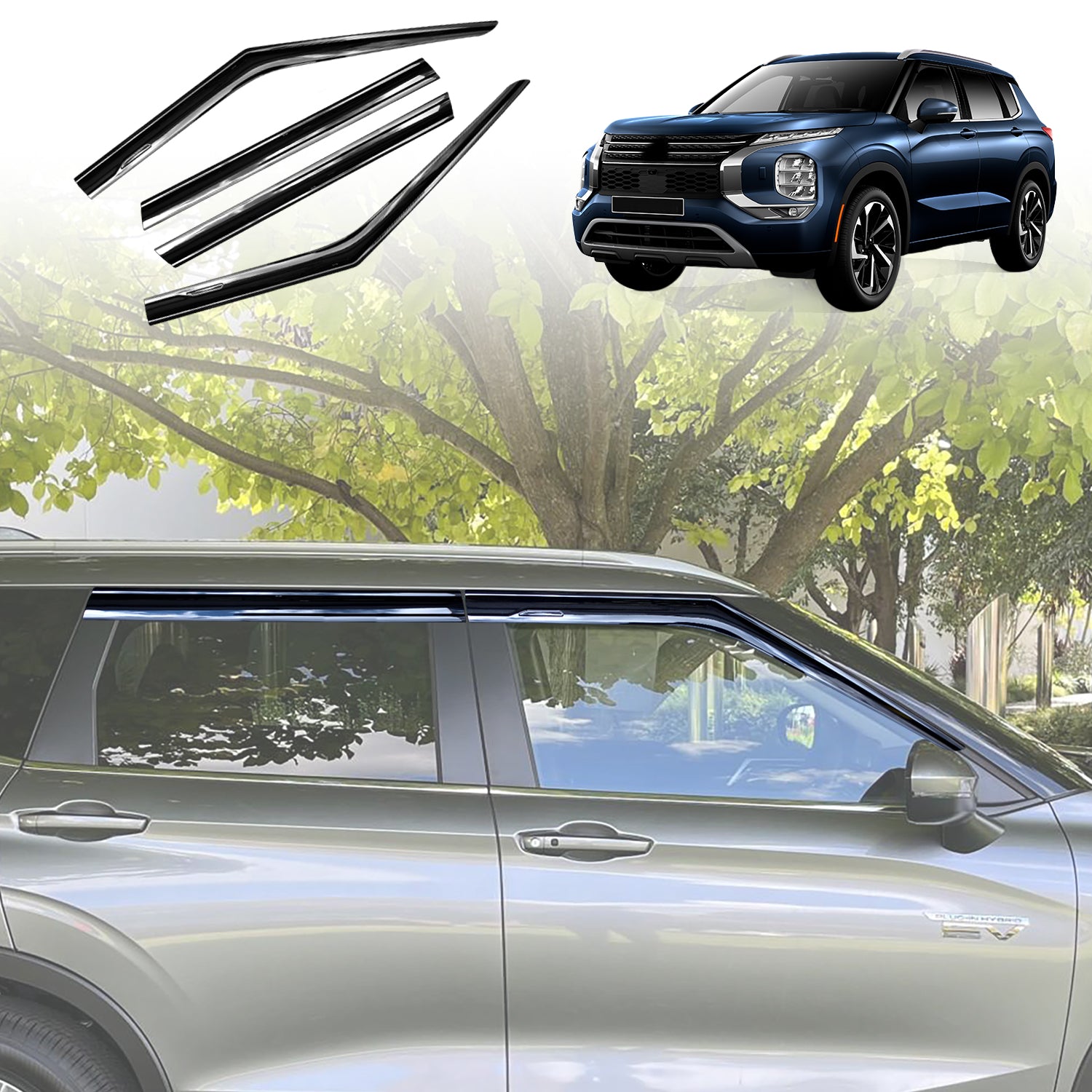 Outlander Rear Window Open Weathershields for Mitsubishi Outlander 2021-2025 Car Accessories ...