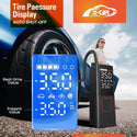 Portable Air Compressor Pump with Digital Pressure Gauge Rechargeable (2024 Upgraded Version)