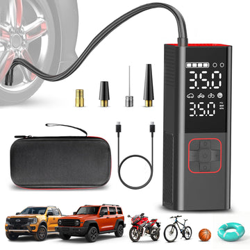 Hot Deal - Portable Air Compressor Pump with Digital Pressure Gauge Rechargeable (2024 Upgraded Version)