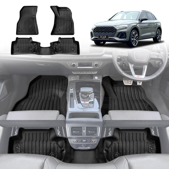 3D Floor Mats for Audi Q5 SQ5 FY series 2017-2025 All-Weather Car Liners