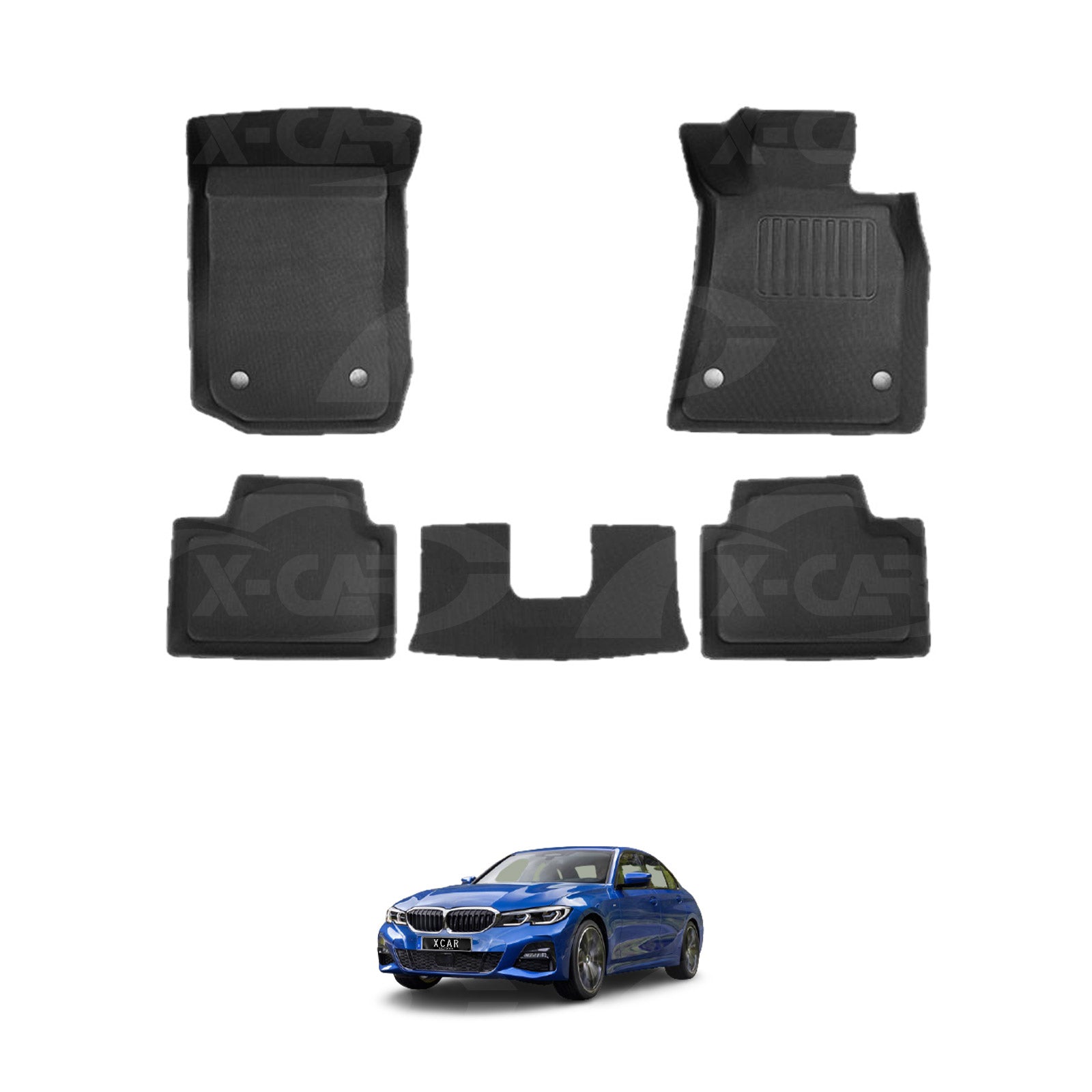 [Pre-order] 3D Floor Mats for BMW 3 Series & M3 Sedan 2019-2025 All-Weather Car Liners