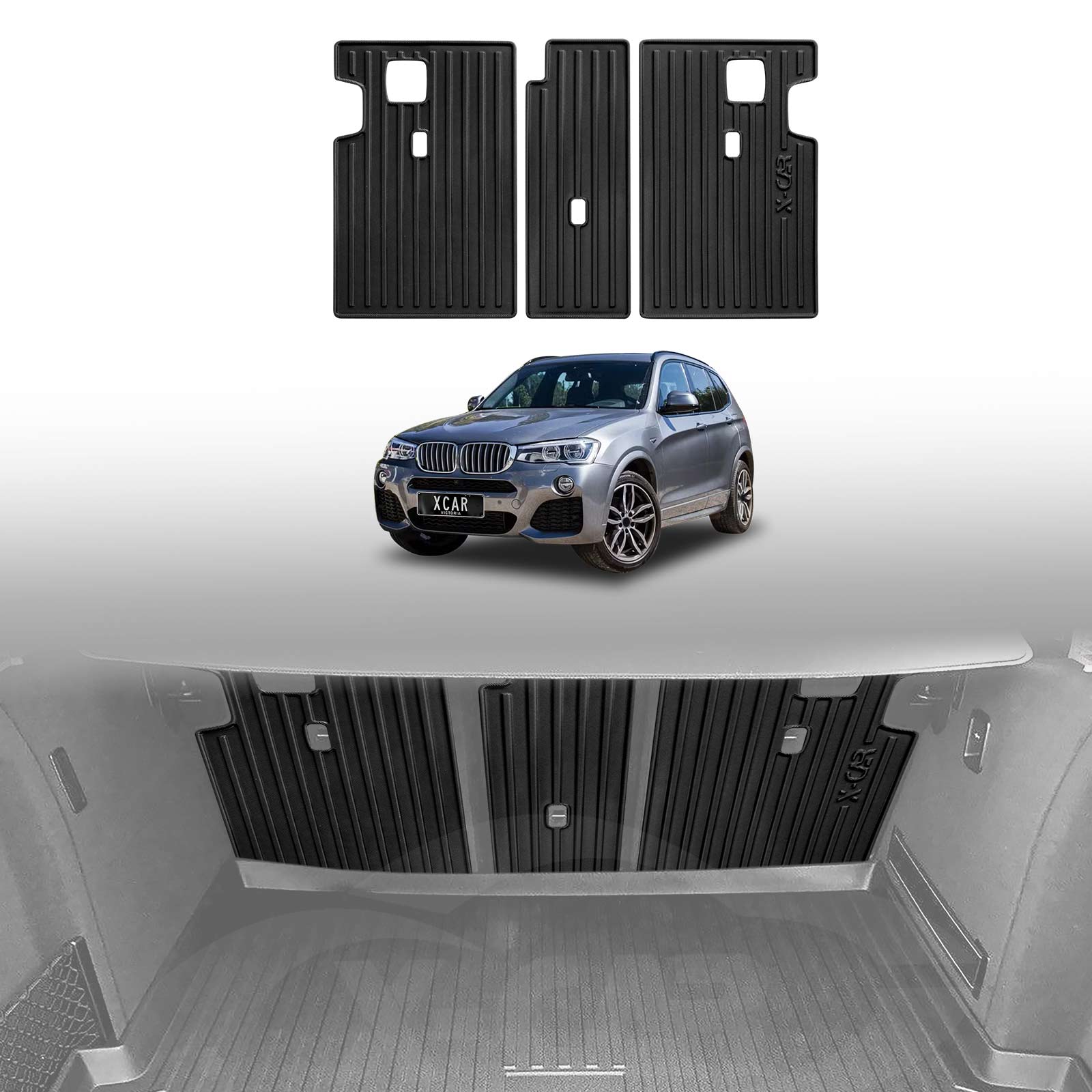 Boot Liner/ Back Seat Protector for BMW X3 2011-2017 F25 Series All Weather Car Mats