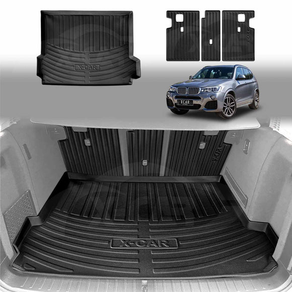 Boot Liner/ Back Seat Protector for BMW X3 2011-2017 F25 Series All Weather Car Mats