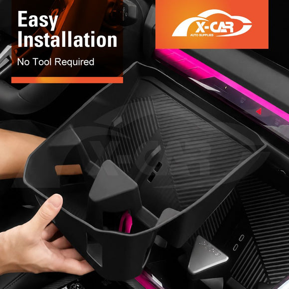 Centre Console Organiser for BMW X3 G45 2024-Onwards Wireless Charging Phone Pad Cup Holder Armrest