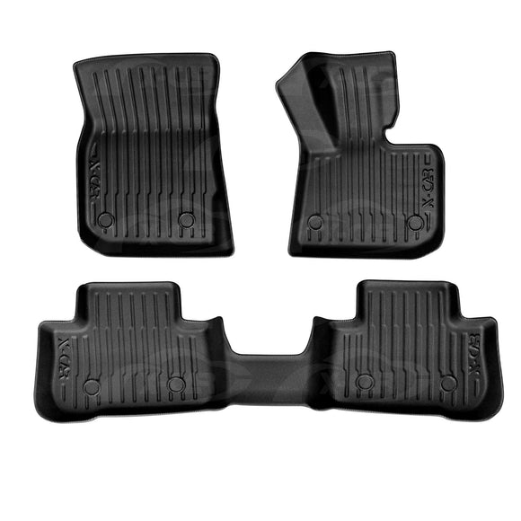3D Floor Mats for BMW X3/ X3 M 2017-2024 All-Weather Floor Liners