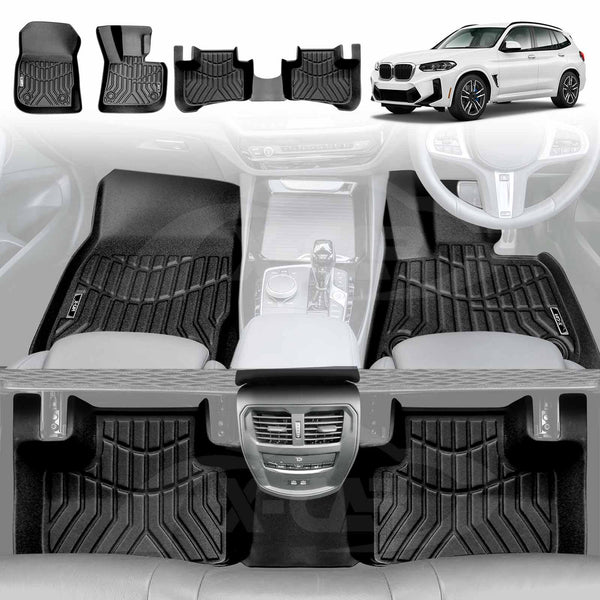 3D Floor Mats for BMW BMW X3 M G01 F97 20172024 AllWeather Floor Lin