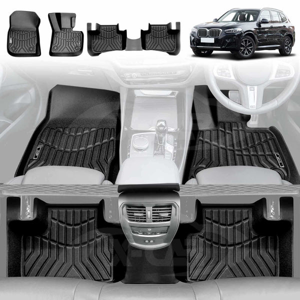 3D Floor Mats for BMW BMW X3 M G01 F97 2017-2024 All-Weather Floor Liners