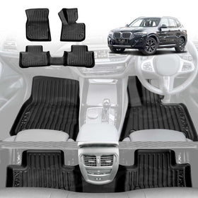 3D Floor Mats for BMW X3/ X3 M 2017-2024 All-Weather Floor Liners