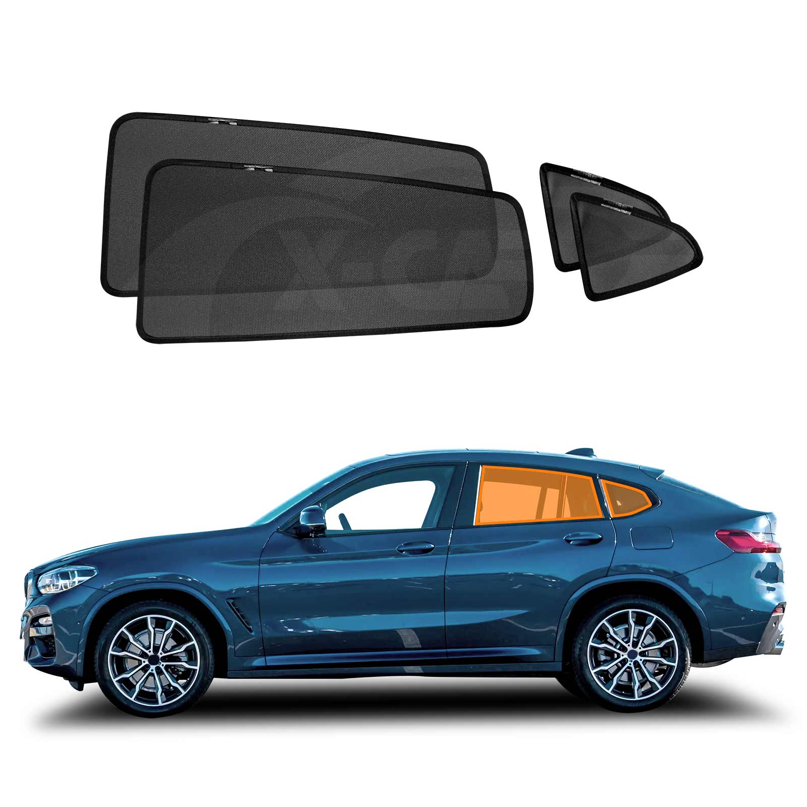 Magnetic Window Sun Shade for BMW X4 G2 2018-2025