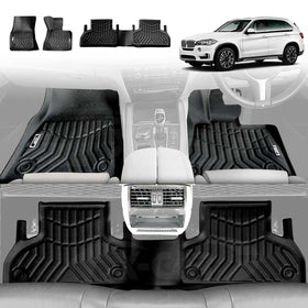 3D Floor Mats for BMW X5 F15 X5M F85 2013-2018 All-Weather Liners