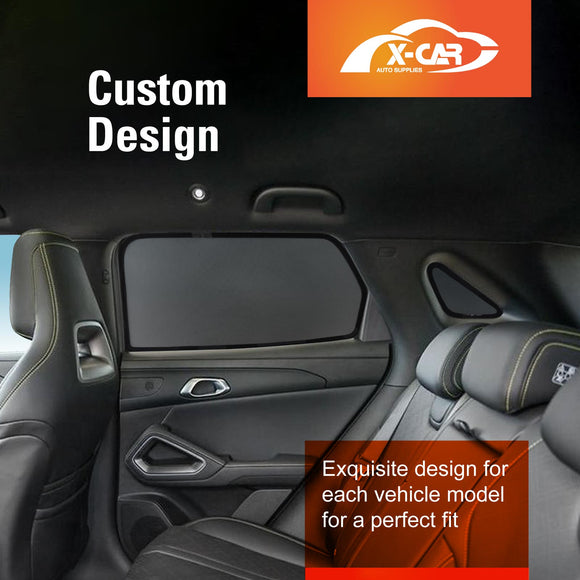 X-CAR window sun shades are custom-fit