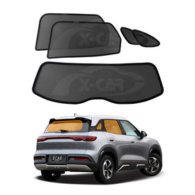 X-CAR window sun shades installed on BYD Atto 2 car windows.
