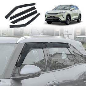 X-CAR weathershields installed on BYD Atto 2 car windows.