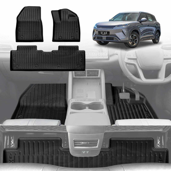 X-CAR floor mats installed in BYD Atto 2 car floor.

