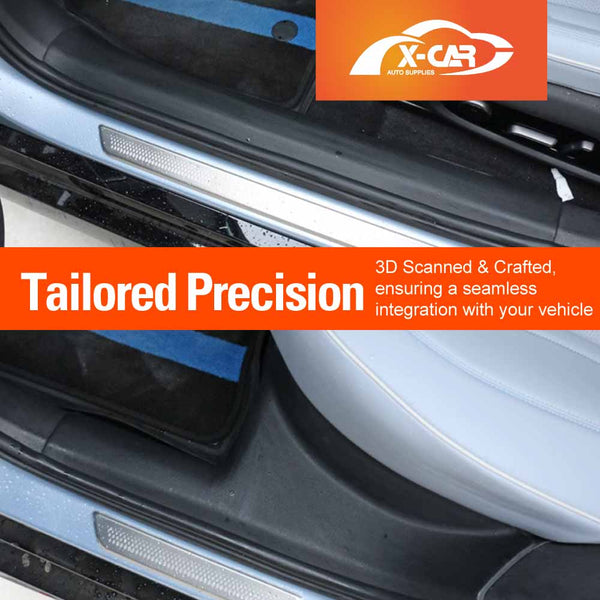 Front Rear Door Sill Plate Protector for BYD Seal 2023-2025 Threshold Scuff Trim Covers Guards