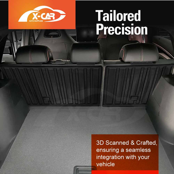 Boot Liner/Back Seat Protector for BYD SEALION 6 2024-2025 All-Weather Cargo Trunk Mat