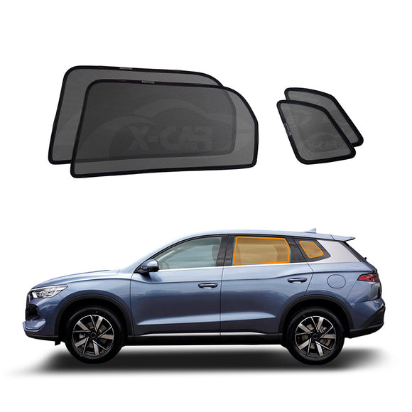 X-CAR window sun shades installed on BYD Sealion 5 car windows.