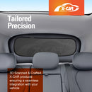 X-CAR rear windscreen sun shades are custom-fit