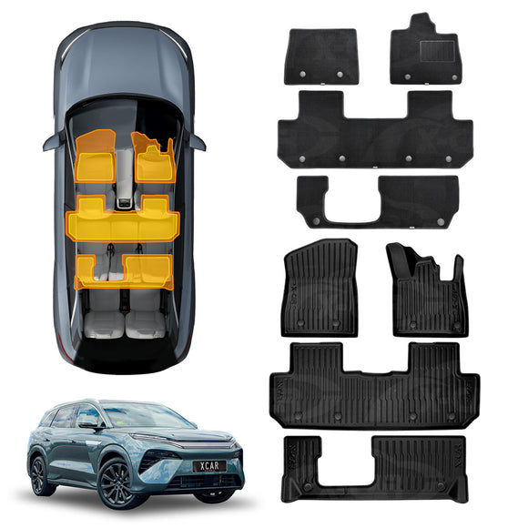 3D Floor Mats for BYD SEALION 8 SEALION8 2026-Onwards All-Weather Car Liners