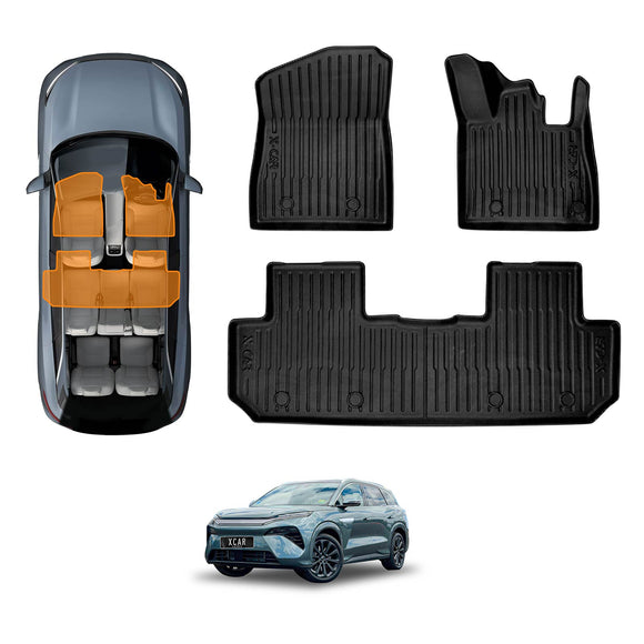 3D Floor Mats for BYD SEALION 8 SEALION8 2026-Onwards All-Weather Car Liners