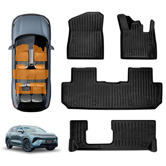 3D Floor Mats for BYD SEALION 8 SEALION8 2026-Onwards All-Weather Car Liners