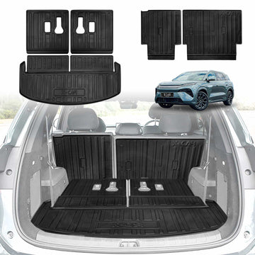 Boot Liners/ Back Seat Protector for BYD SEALION 8 SEALION8 2026-Onwards All Weather Cargo Mats