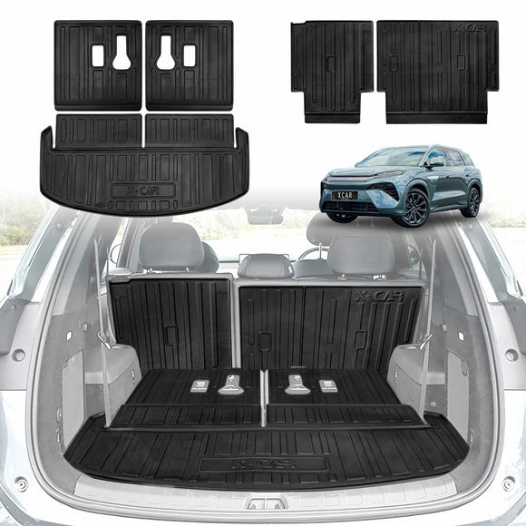 Boot Liners/ Back Seat Protector for BYD SEALION 8 SEALION8 2026-Onwards All Weather Cargo Mats