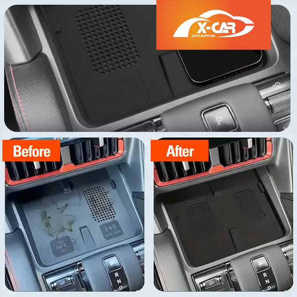 Center Console Organizer for BYD Shark 6 2024-Onwards Armrest Storage Tray Charging Mat Cup Holder Interior Accessories