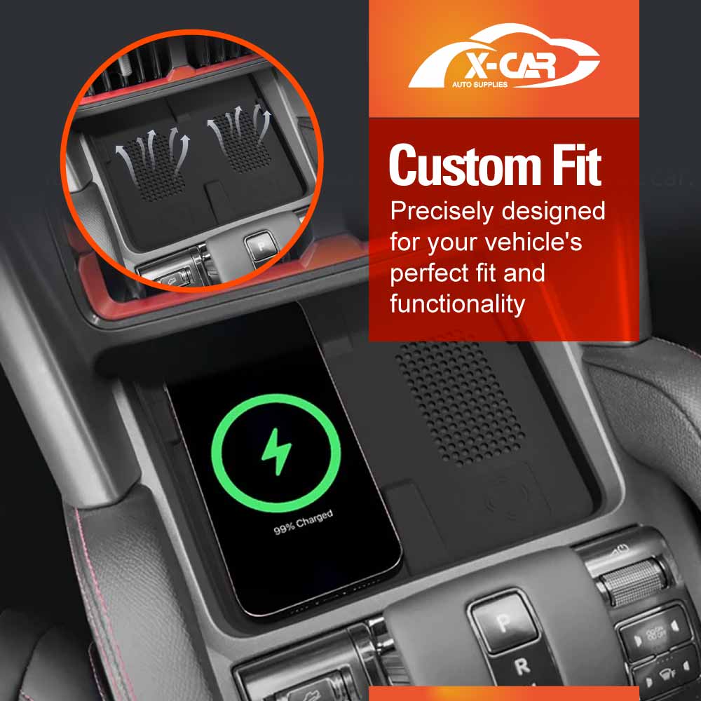 Center Console Organizer for BYD Shark 6 2024-Onwards Armrest Storage Tray Charging Mat Cup Holder Interior Accessories