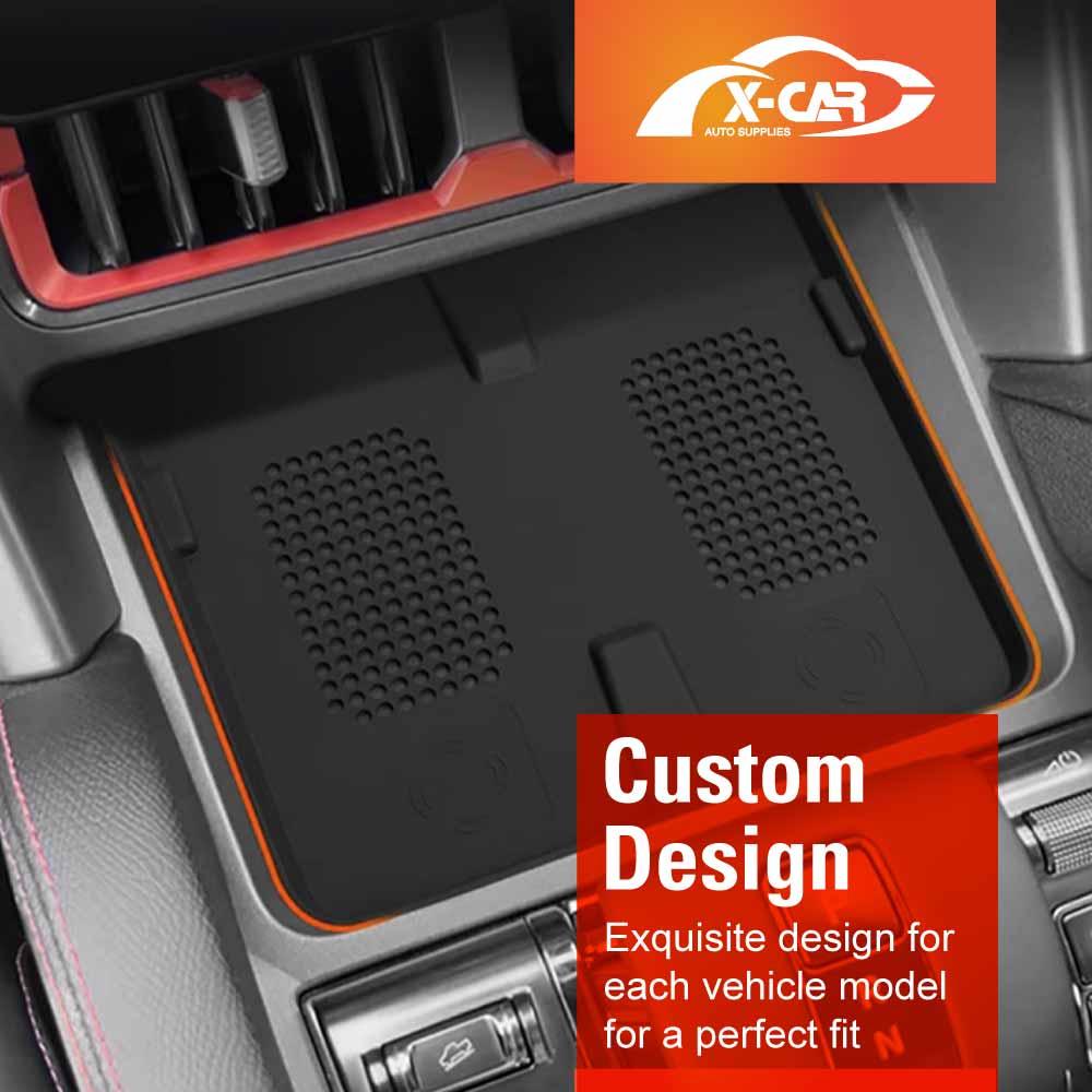 Center Console Organizer for BYD Shark 6 2024-Onwards Armrest Storage Tray Charging Mat Cup Holder Interior Accessories