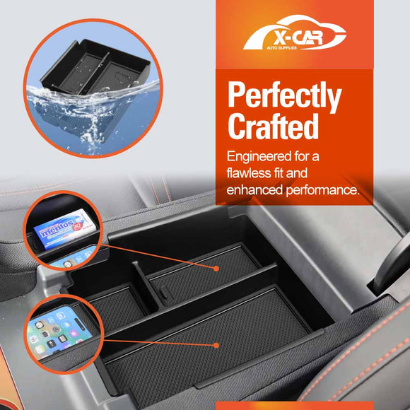 Center Console Organizer for BYD Shark 6 2024-Onwards Armrest Storage Tray Charging Mat Cup Holder Interior Accessories