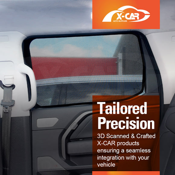 Rear Window Sun Shades for LDV Terron 9 Dual Cab 2025-Onwards Blind Mesh