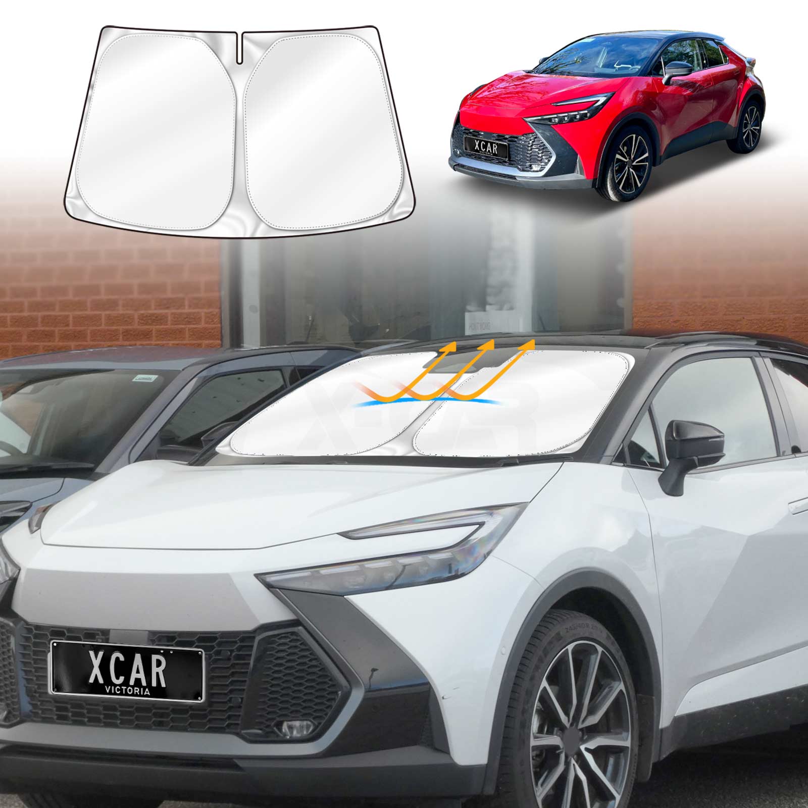 WindScreen Sun Shade for Toyota CHR C-HR 2024-2025 WindShield Blind