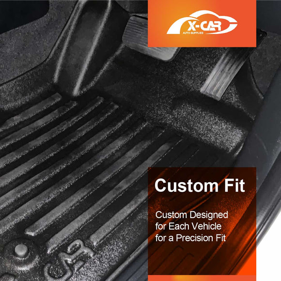 3D Floor Mats for Ford Everest 2022-Onwards All-Weather Liners