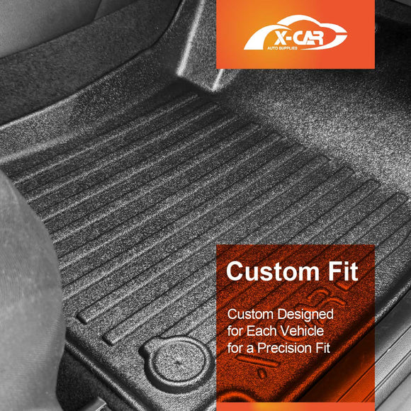 3D Floor Mats for Hyundai Kona 2023-Onwards All-Weather Car Liners