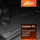 3D Floor Mats for Ford Next-Gen Ranger Dual Cab PHEV 2025-Onwards All-Weather Liners-4