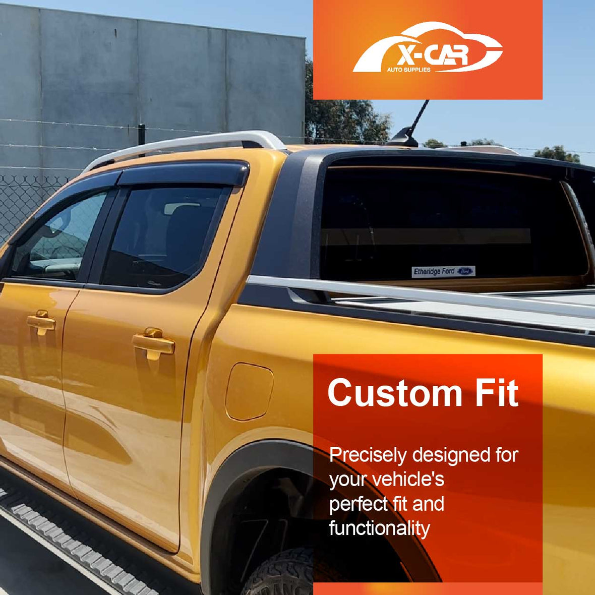 Ford Ranger Next Gen 2022+ Dual Cab Weathershields | X-CAR