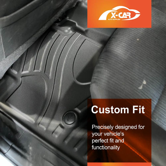 3D Floor Mats for Toyota NEW Hilux Dual Cab Auto 2025-Onwards All-Weather Car Liners