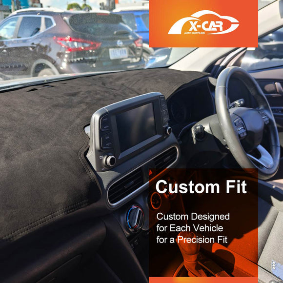 Dash Mat for Hyundai Kona Without HUD 2017-2023 Non-Slip Microfiber Pad Cover Interior Accessories