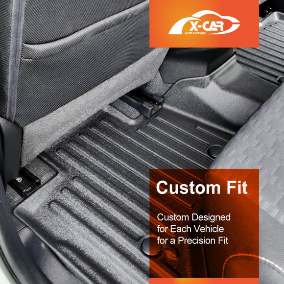 3D Floor Mats for Mitsubishi Triton MV Double Cab 2024-Onwards All-Weather Liners