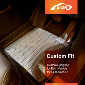 3D Floor Mats for XPeng G6 2024-2025 All-Weather Car Liners - 0