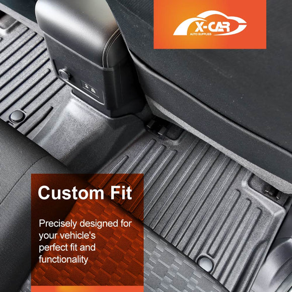 3D Floor Mats for Mitsubishi Triton MV Double Cab 2024-Onwards All-Weather Liners