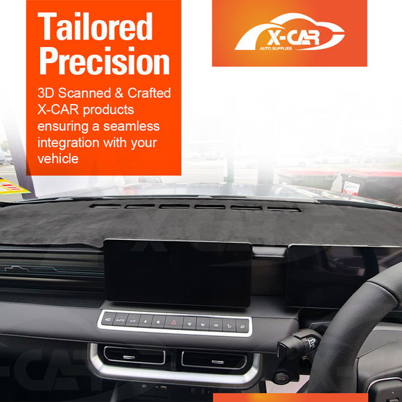 Dash Mat for GWM Cannon 2024-Onwards Non-Slip Microfiber Dashboard Pad