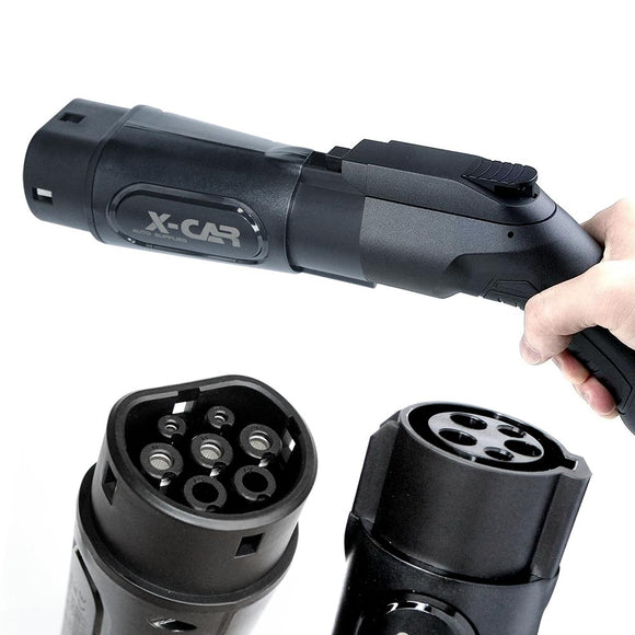 EV Charger Adapter Type 1 to Type 2 Connector Charging Socket SAE J-1772 to IEC62196 32A 250V AC IP54 MG ZSEV