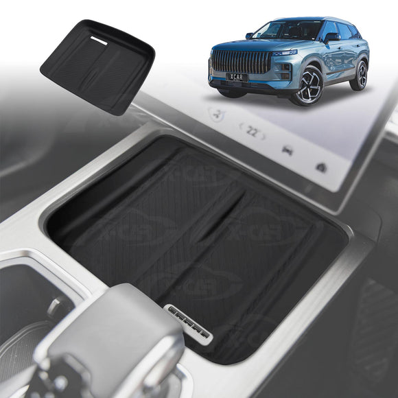 Centre Console Organizer for Jaecoo J7 Series 2024-Onwards Armrest Tray Storage Box Wireless Charging Pad Interior Accessories