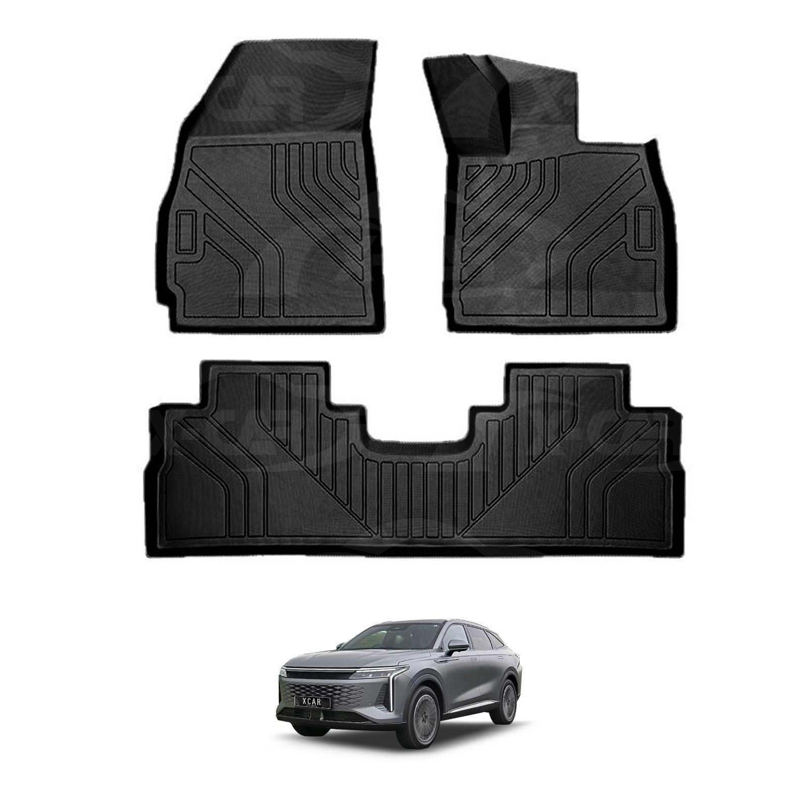 [Pre-order] 3D Floor Mats for Omoda Omoda 9 2025-Onwards All-Weather Car Liners