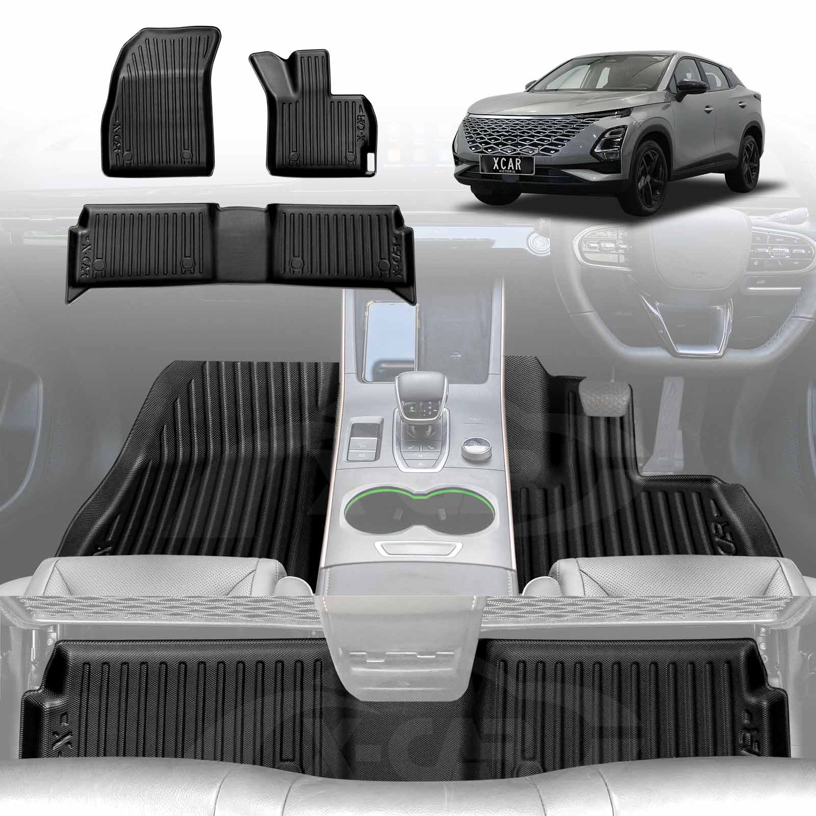 3D Floor Mats for Chery OMODA 5/5 GT 2023-Onwards All-Weather Car Liners